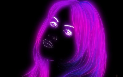 Фиолетовый неон