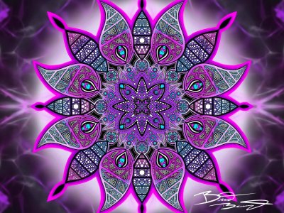 Мандала фрактал Меркурий