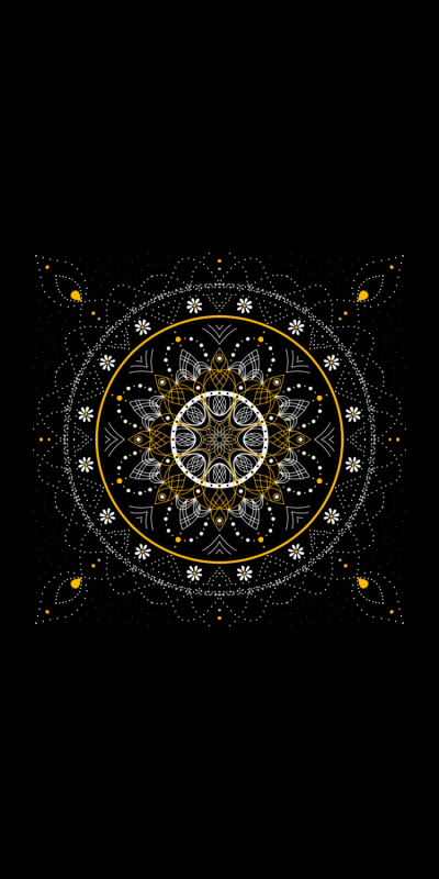 Денежная Мандала на телефон вертикальные