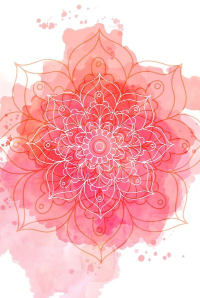 Мандала розовая