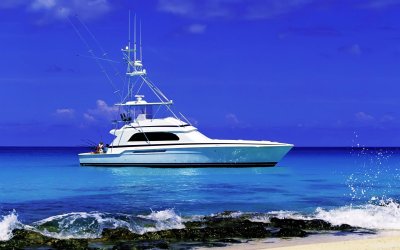 Красивый катер