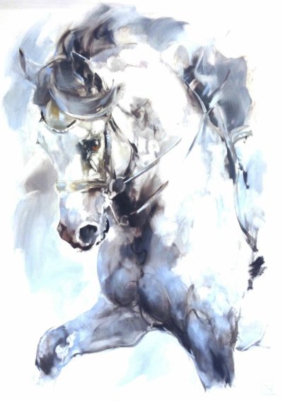 Живопись акварелью лошади