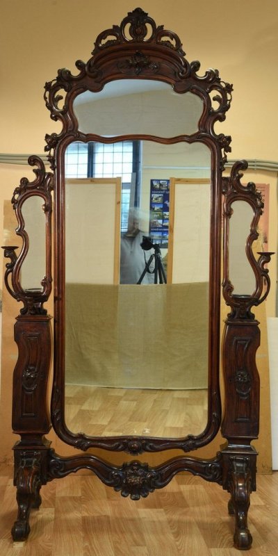 Зеркало псише антикварное