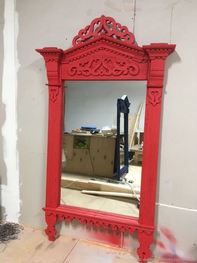 Зеркало из старинного наличника