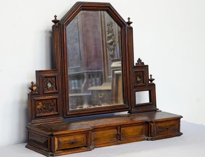 Старинное зеркало напольное псише