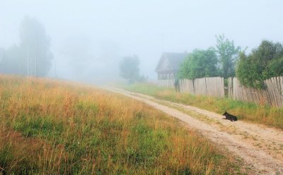 Рассвет в деревне