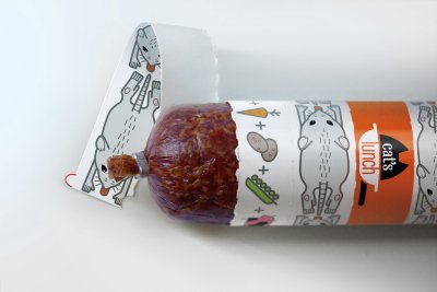 Креативная упаковка колбасы