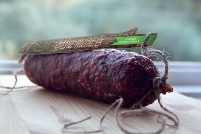 Креативная этикетка колбасы