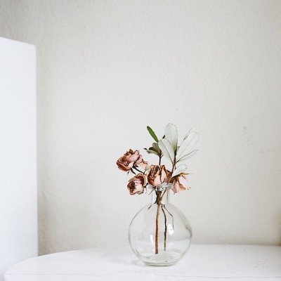 Ваза с сухоцветами в интерьере