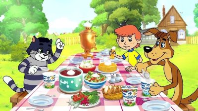 Герои мультфильма Простоквашино