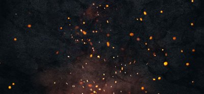 Частицы на черном фоне