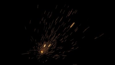 Эффект искр на прозрачном фоне