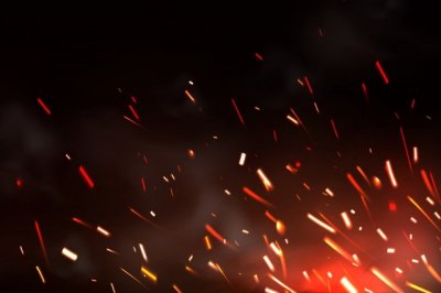 Искры на черном фоне