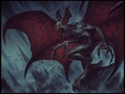 Нетопырь вампир монстр МУТАНТ