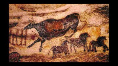 Пещера Ласко во Франции зал Быков