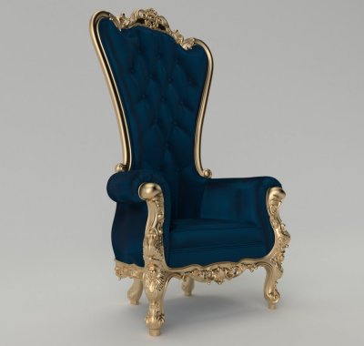 Королевские кресла с высокой спинкой