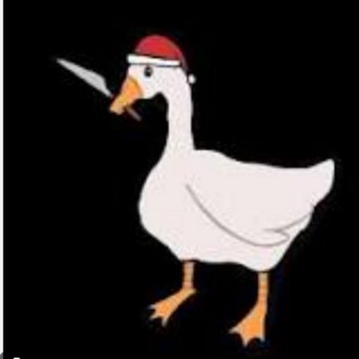 Ава Гусь с рожками крутой