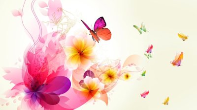 Фон абстракция цветы