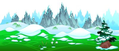 Горы мультяшные