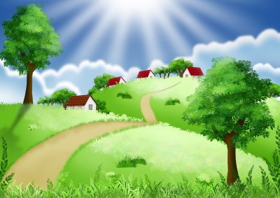 Мультяшные пейзажи