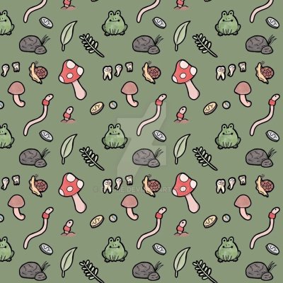 Фон с лягушками милые