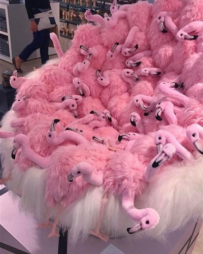 Розовые животные