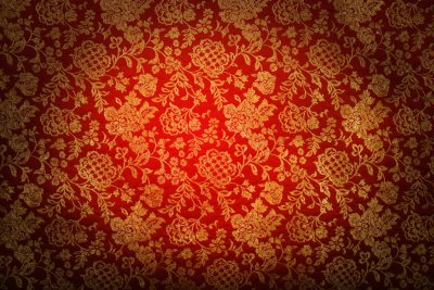 Красный фон с узорами