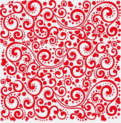 Красный фон с узорами