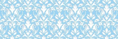 Голубой фон с узорами