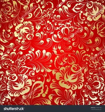 Хохломская роспись паттерн