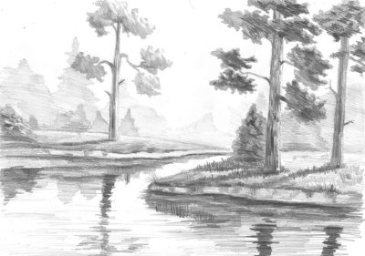 Кончаловский зарисовка пейзажа