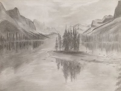 Рисунки карандашом природа