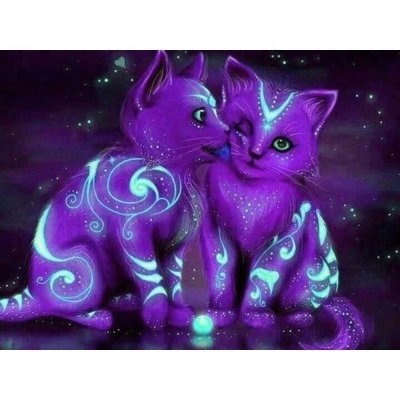 Фиолетовая кошка