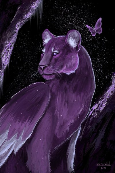 Фиолетовые животные