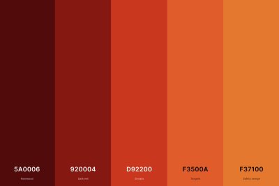 Палитра коричневого цвета