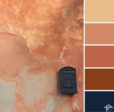 Терракотовая краска для стен