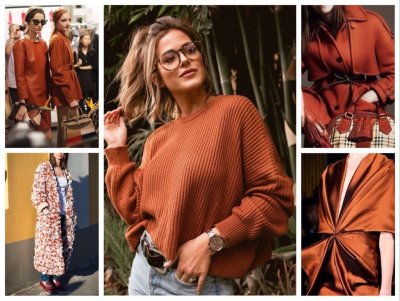 Цвет терракот в одежде