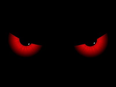 Красные глаза в темноте