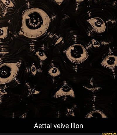 Много глаз на черном фоне