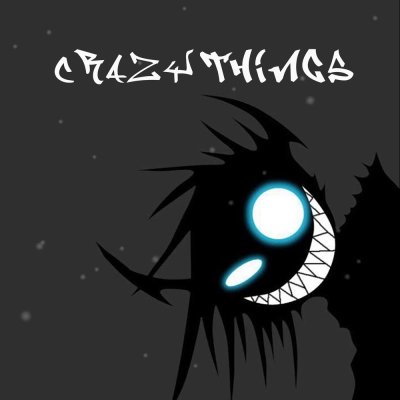 Зловещая улыбка на черном фоне