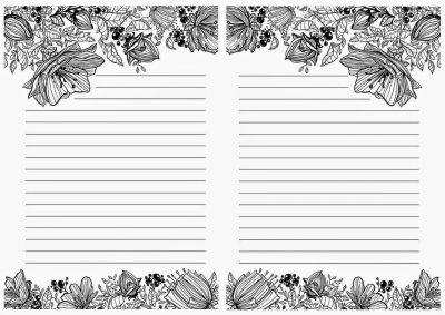 Блокнот листы для печати