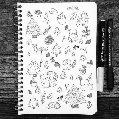 Лёгкий рисунок для скетчбука