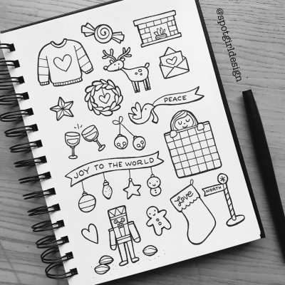 Красивые зарисовки в ежедневнике