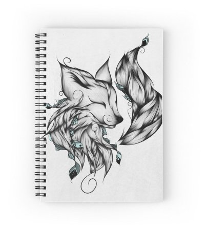 Кицунэ лиса тату эскиз