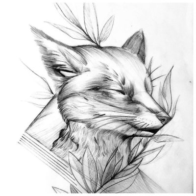 Татуировка лиса эскизы