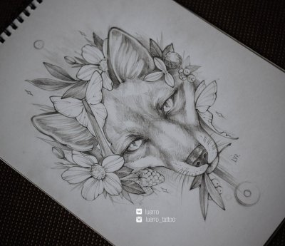 Эскизы тату животные
