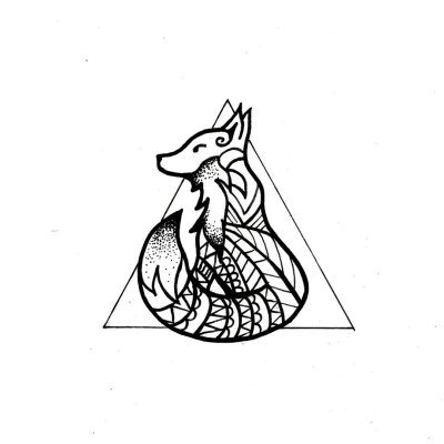 Татуировка лиса эскизы