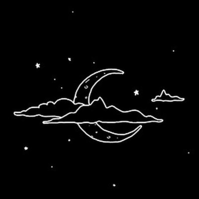 Рисунки на чёрном фоне Минимализм одной линии