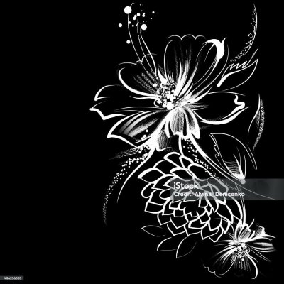 Красивые рисунки на черном фоне