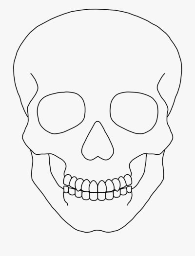 Рисунки черепа для срисовки